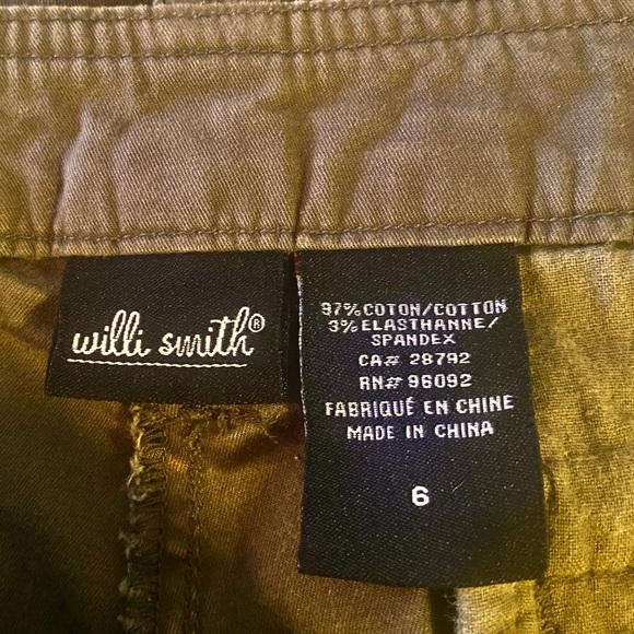 🫒WILLIE SMITH🫒 SIDE SLIT CROPPED PANTS W/ LOTS OF POCKETS EUC🍁 - Picture 8 of 13